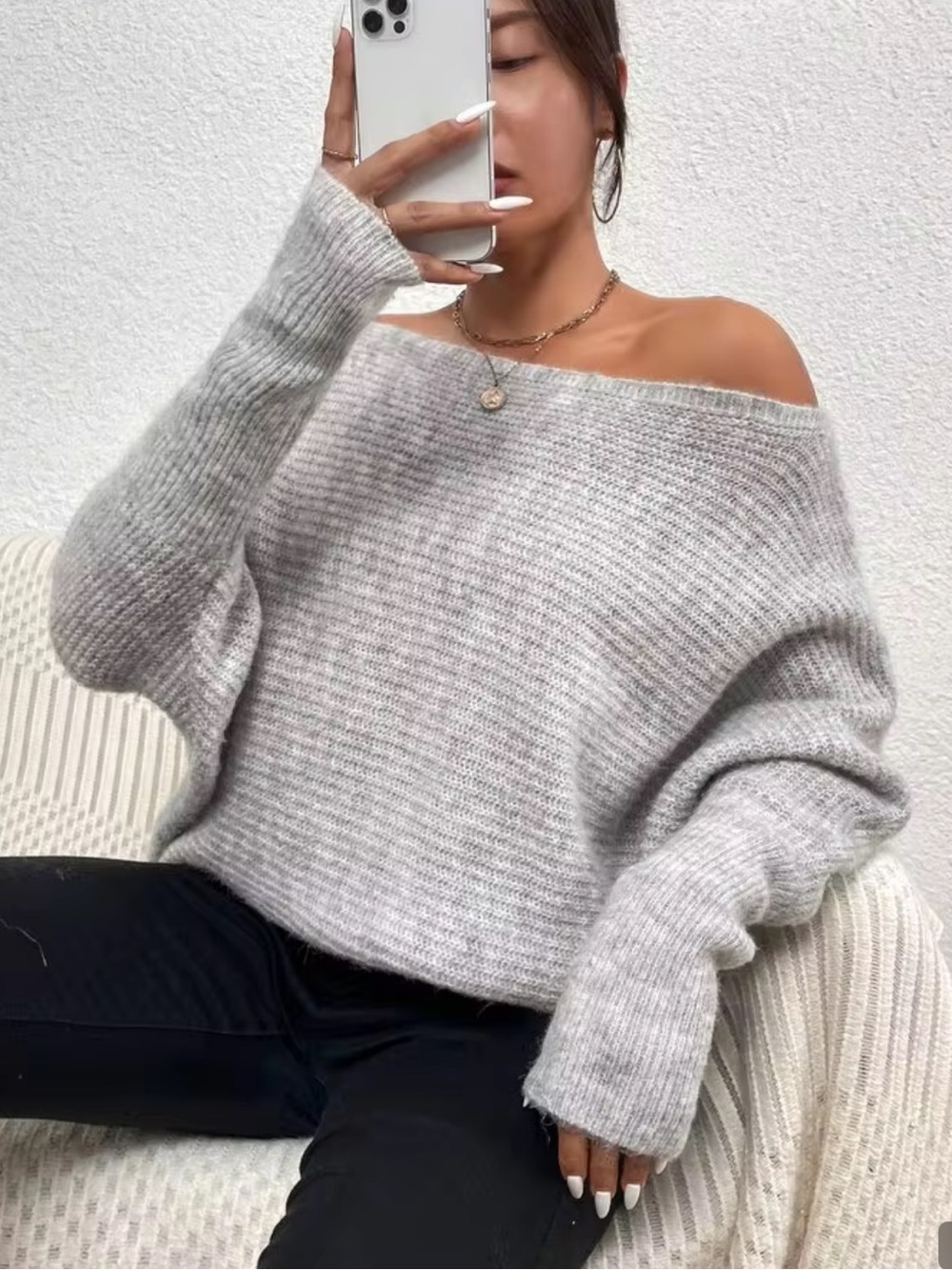 SHEIN Off The Shoulder Sweater